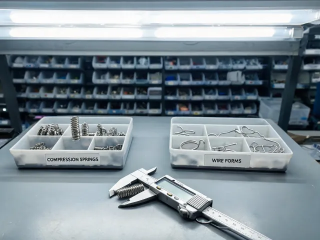 Wire form measuring station