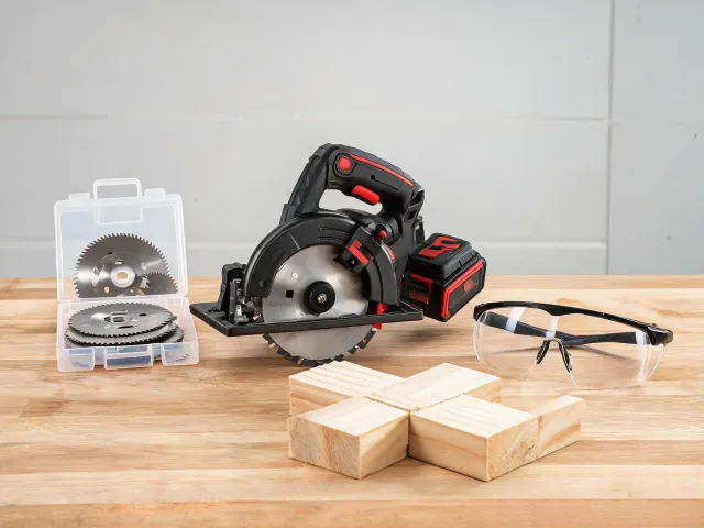 Power saw with accessory kit