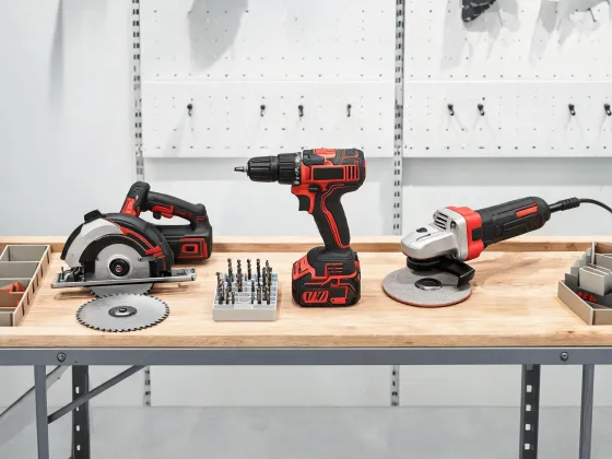 Power tools with matched cutting accessories