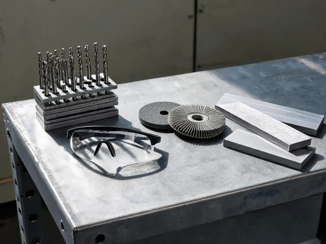Metal drilling and abrasive preparation